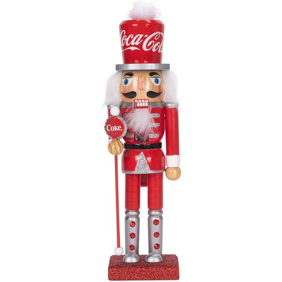 Other - Coca-Cola 10-Inch Wooden Nutcracker, Multicolor CC6202